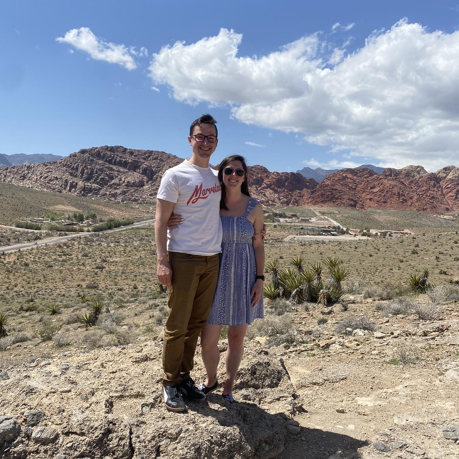 Celebrating Jordans birthday in Red Rock Canyon, Las Vegas