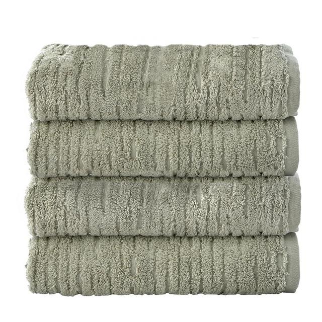 SKL Home Cloud Soft 4 Pc Bath Towel Set, Sage