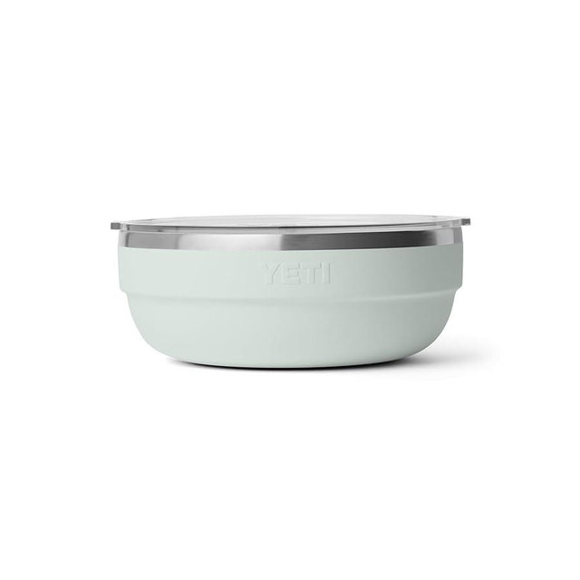 YETI Rambler Low Bowl, Vacuum Insulated, Stackable and Nestable Stainless Steel Bowl with Lid, 3.6 Quart, Ridgeline
