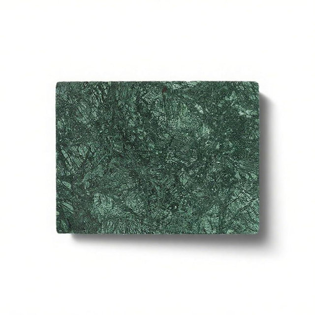 pracfit Natural Marble Cutting Board- 16x12 Inch Kitchen Bakery Tool for Professional Chef & Baker's Tray - Marble Display for Elegant Food Presentation & Stylish Kitchen Decor (green)