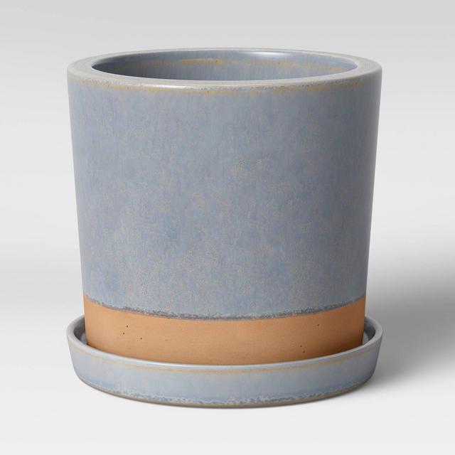6" Earthenware Planter Aqua - Smith & Hawken™