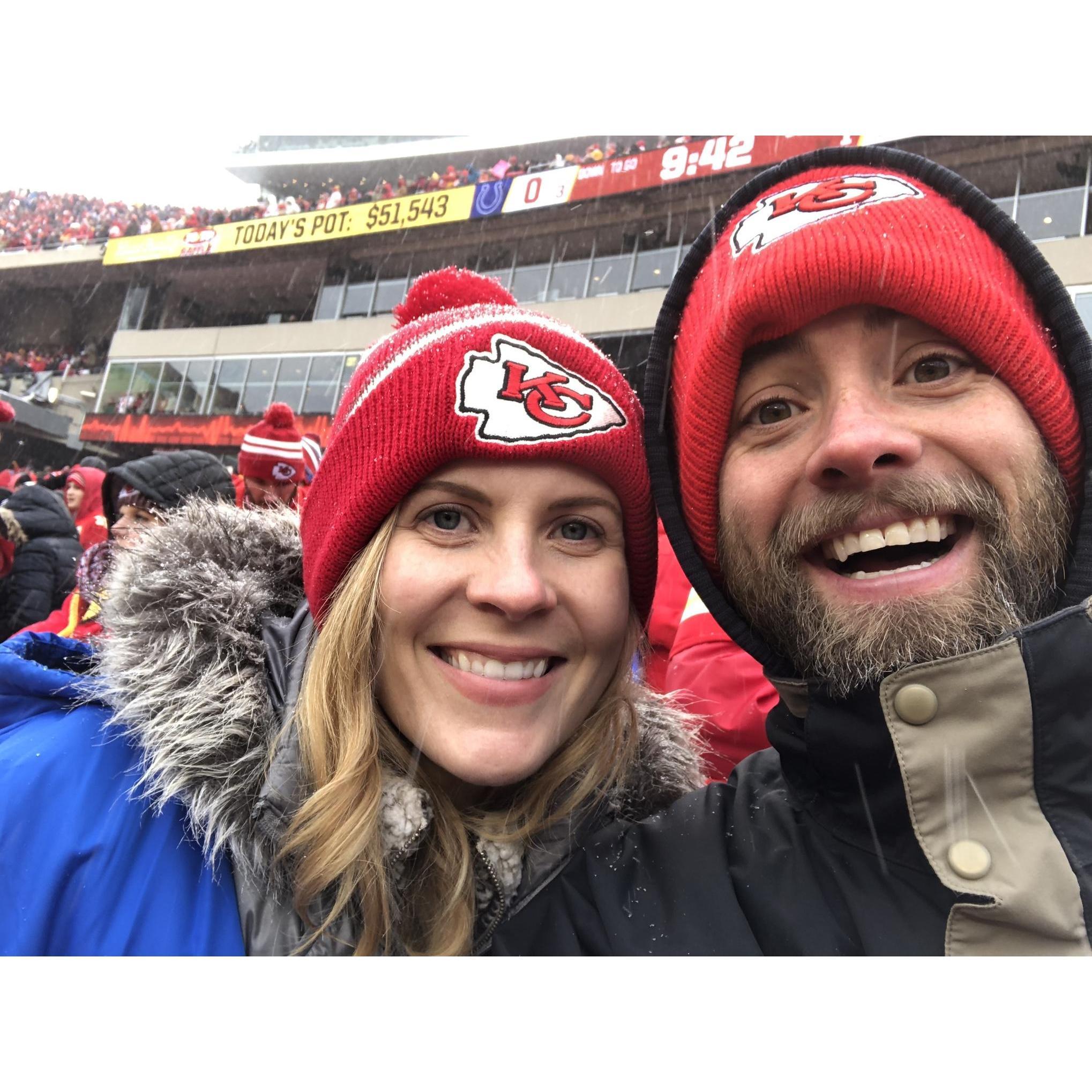 First Chiefs home playoff victory in 25 years!