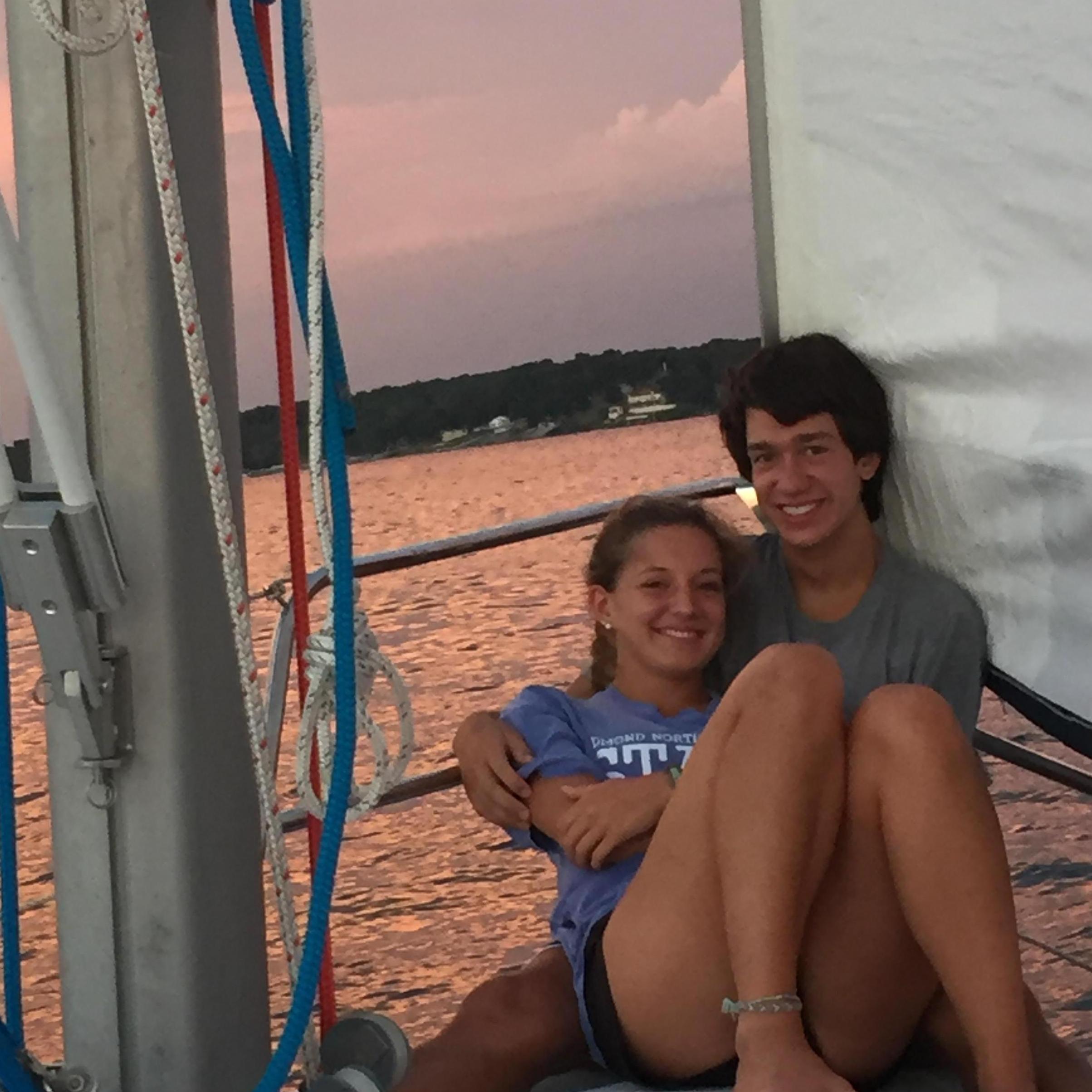 Sunset sail at Grand Lake