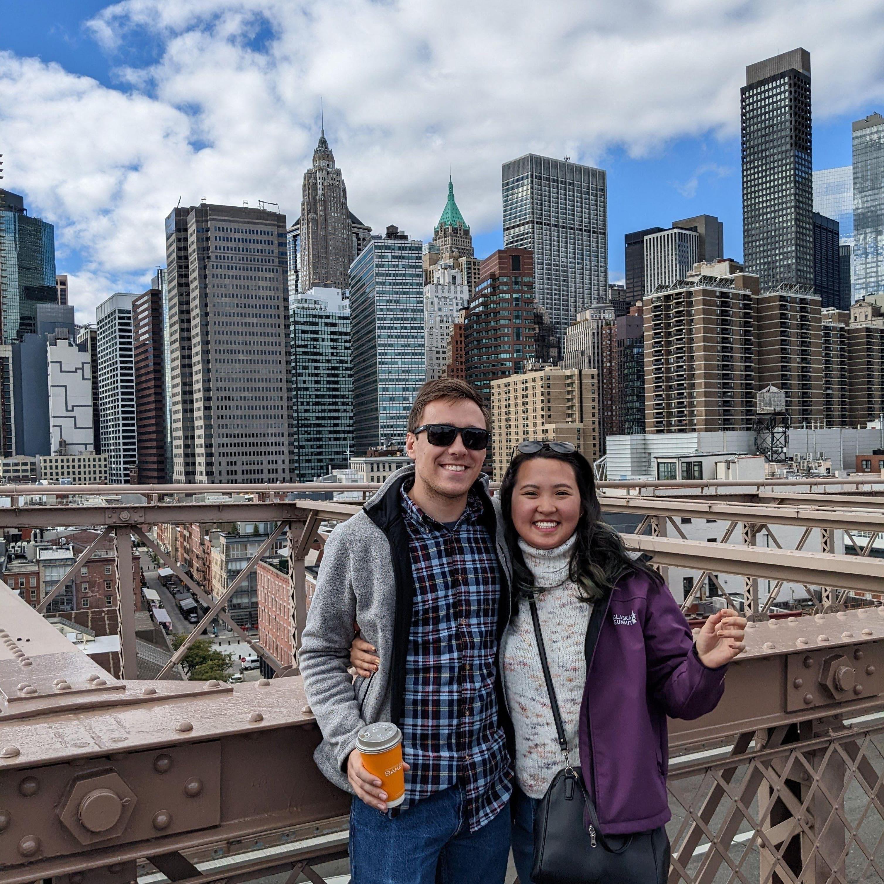 October 2022 - Trip to NYC; on the Brooklyn Bridge