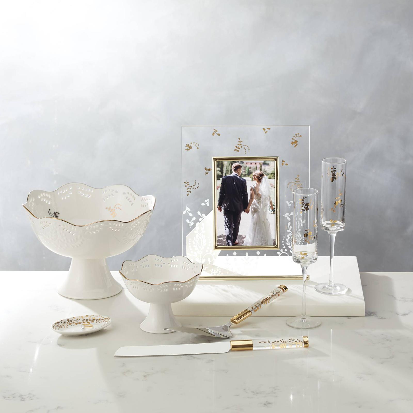 Lenox Opal Innocence Cake Knife and Server Set - Thumbnail 4