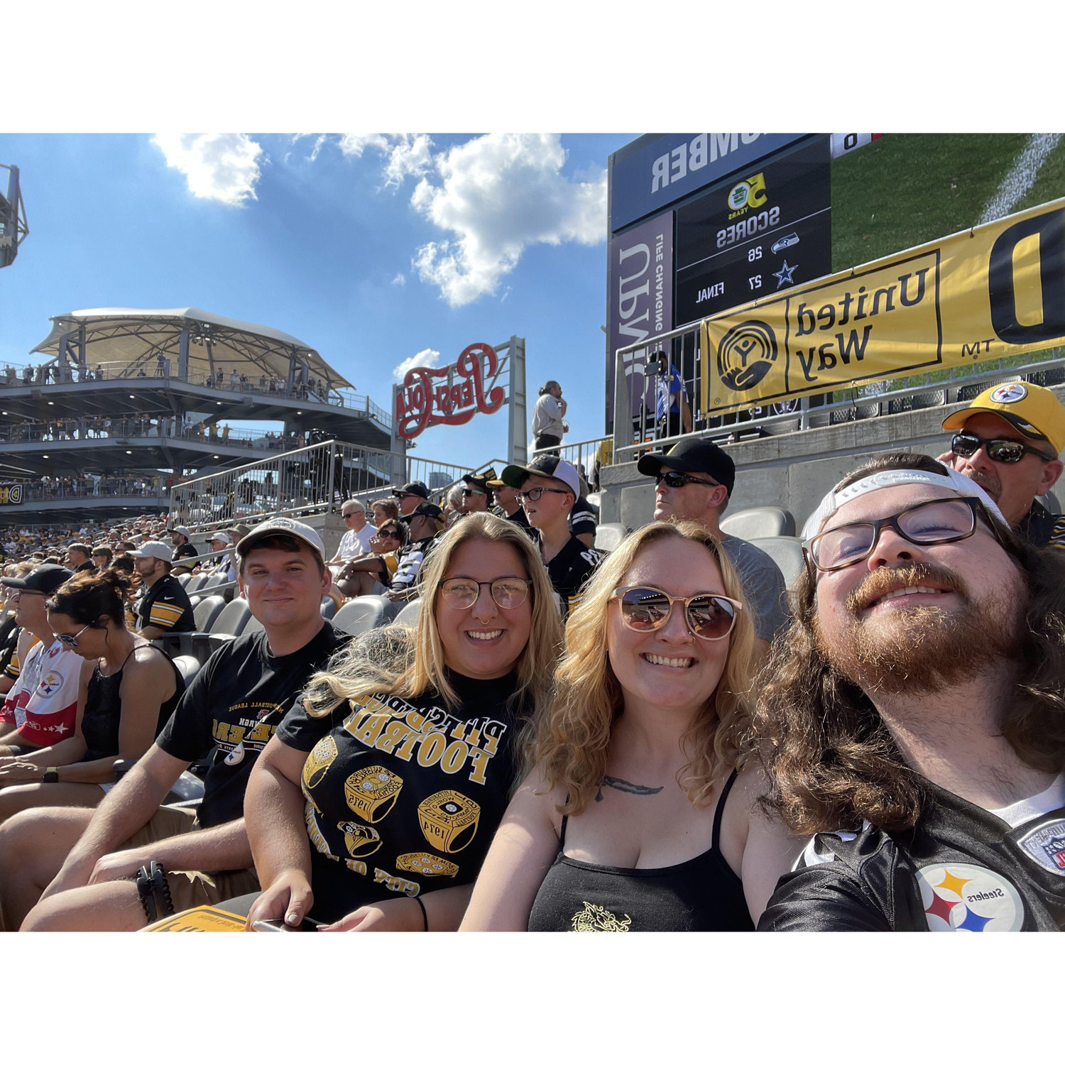 8.28.22 - Steelers game with Zac & Dakota (one of the hottest days ever)
