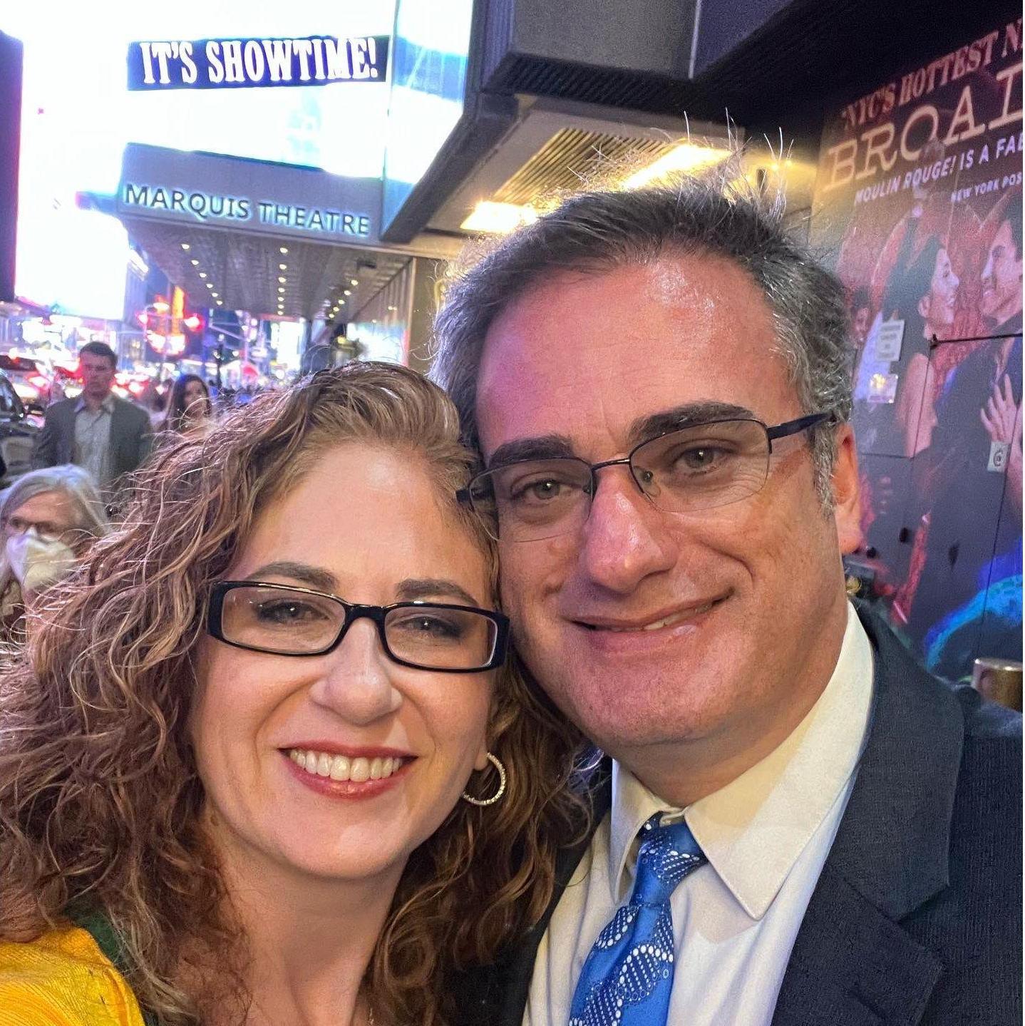 The neon lights are indeed bright on Broadway!