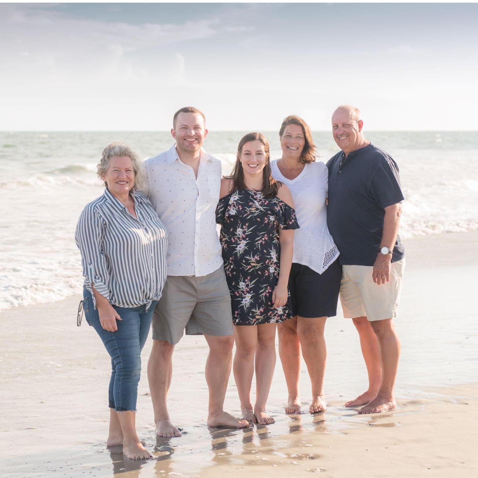 None of this would be possible without the love and support of our amazing parents-- Sheila (Evan's mom!) and Rusty and Susan (Emily's parents!).