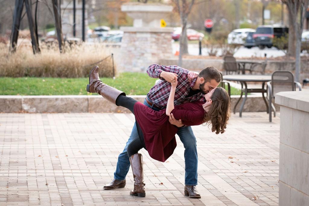 Engagement photos at the Lake Saint Louis Meadows (where we had our first date) done by Gigi Wagner Photography - November 20, 2021