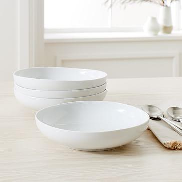 Organic Porcelain Pasta Bowl Set of 4