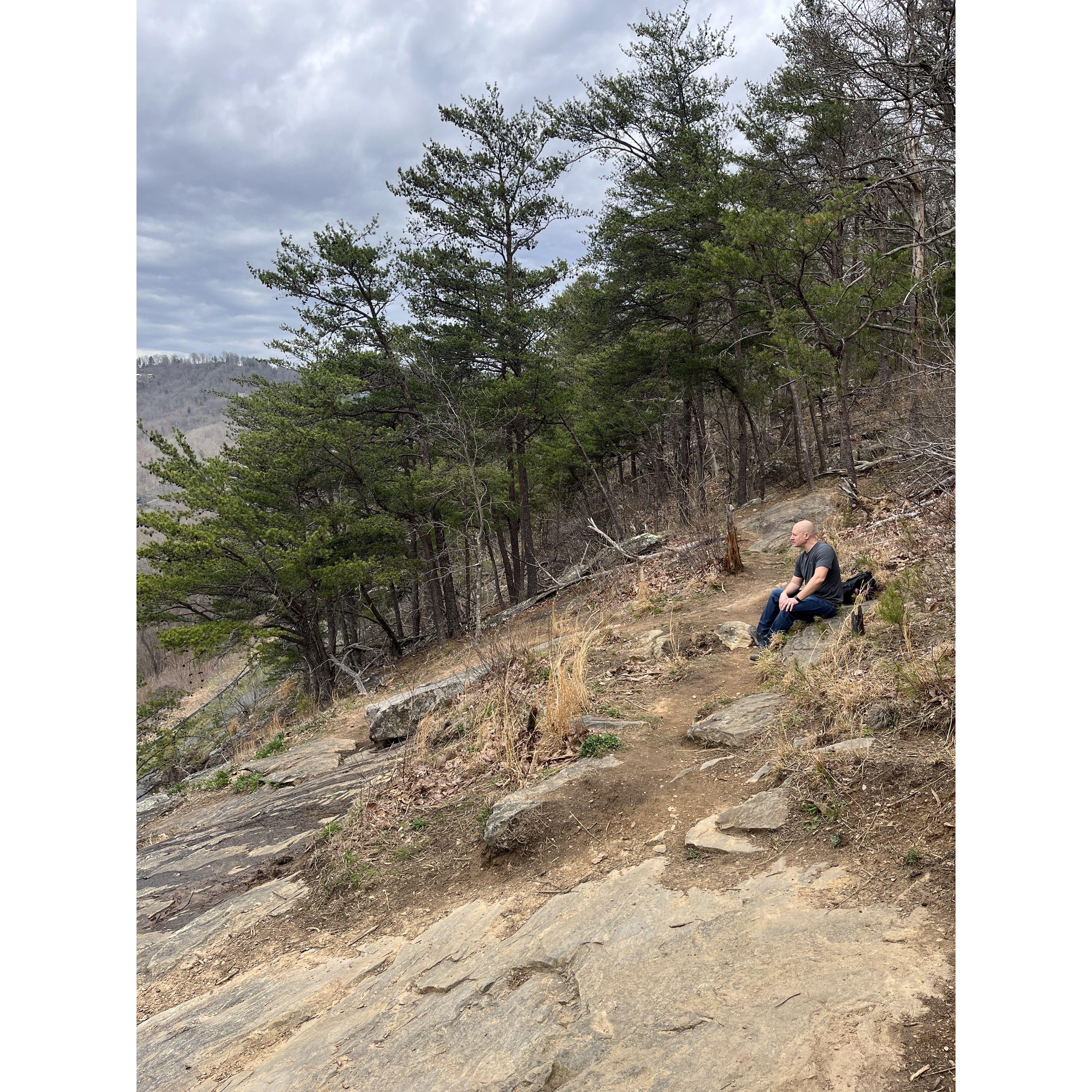 We hiked some trails in Asheville, NC on March 28, 2023