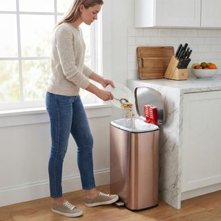 SoftStep® Rectangular Step On Kitchen Trash Can