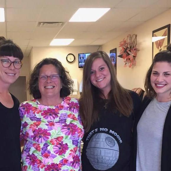 The Bride, her sisters, and mom