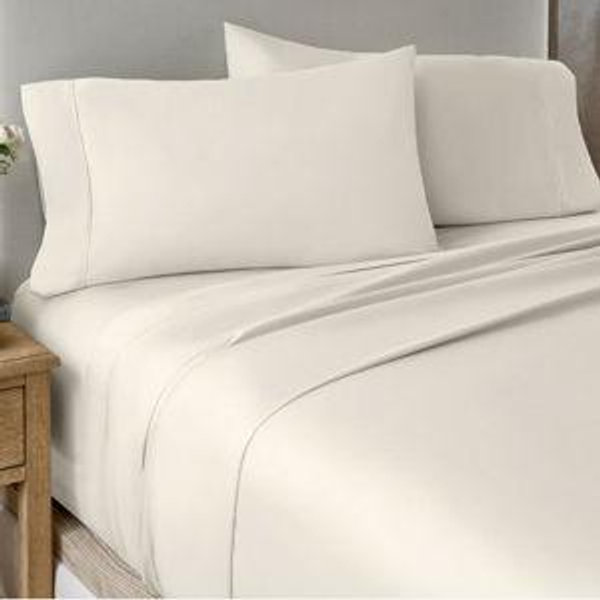 Essentials Sateen Sheet Set (Size: King, Color: Pristine)