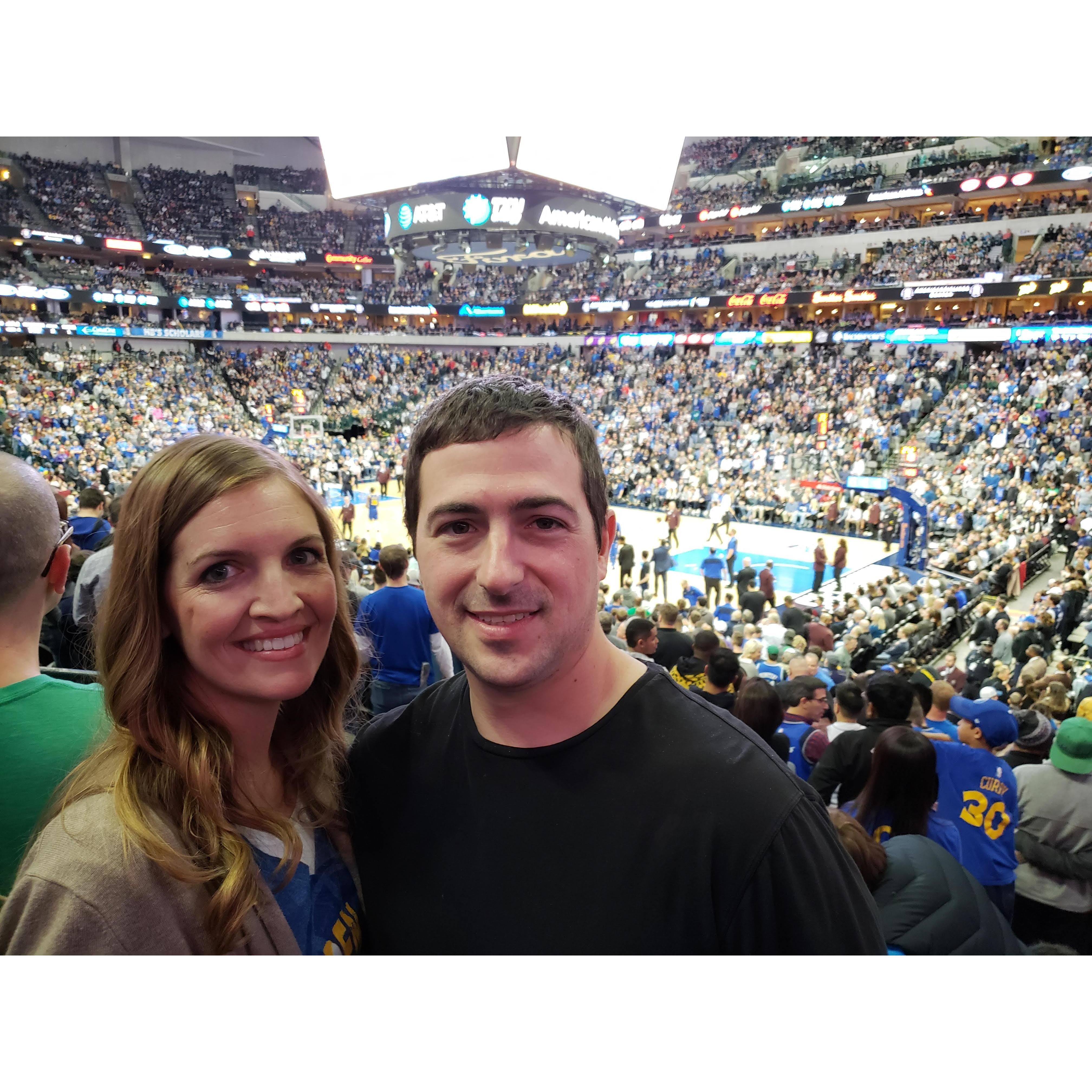 In Dallas to watch the Golden State Warriors