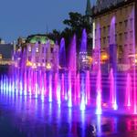 City Hall and their beautiful water works