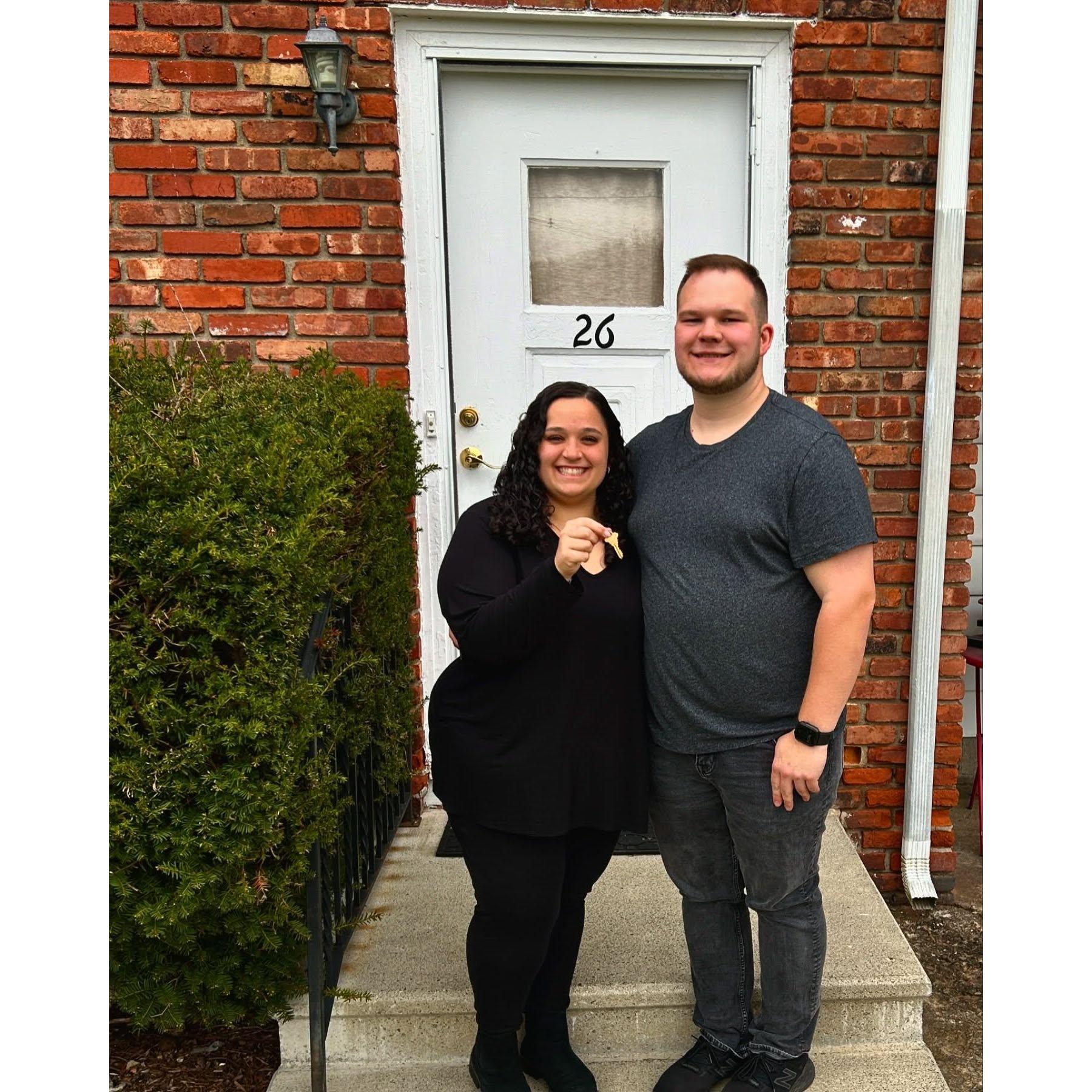 The day we closed on our first home together🩷