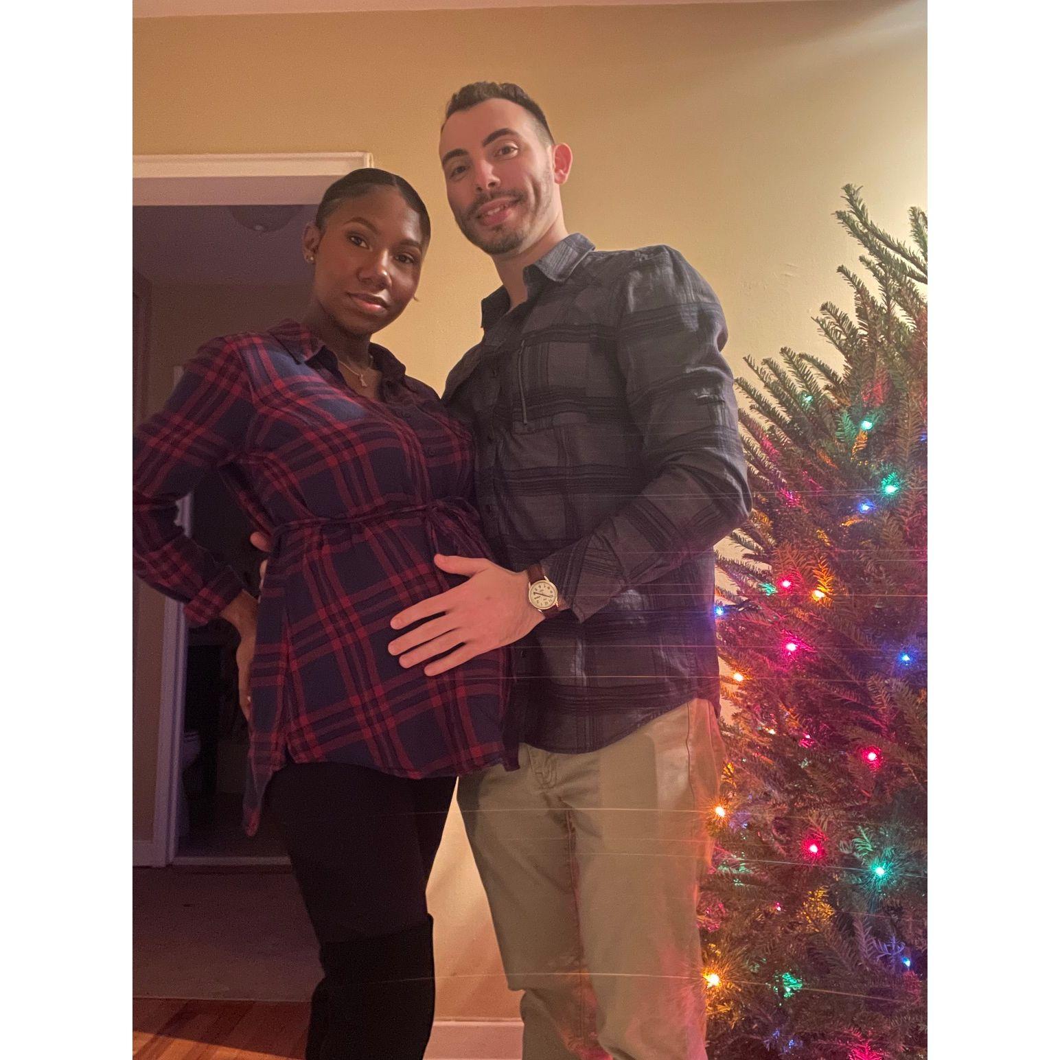 First birthday pregnant with Aaliyah.