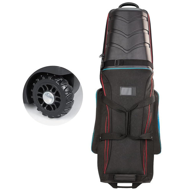 FZGhome Golf Travel Bags for Airlines with Hard Case Top & Wheels, Hard Shell Top Protect Golf Club, Made of 1680D Heavy Duty Oxford, Internal Strap for Fixing, Lightweight and Easy to Maneuver