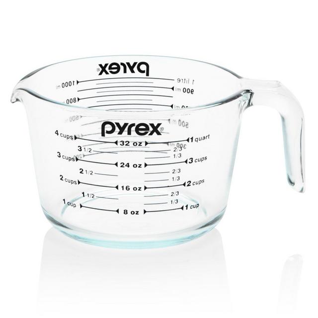 Pyrex® 4 Cup Measuring cup with Black Graphics