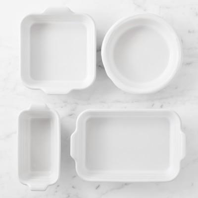 Emile Henry French Ceramic Potter Collection, Set of 4 White