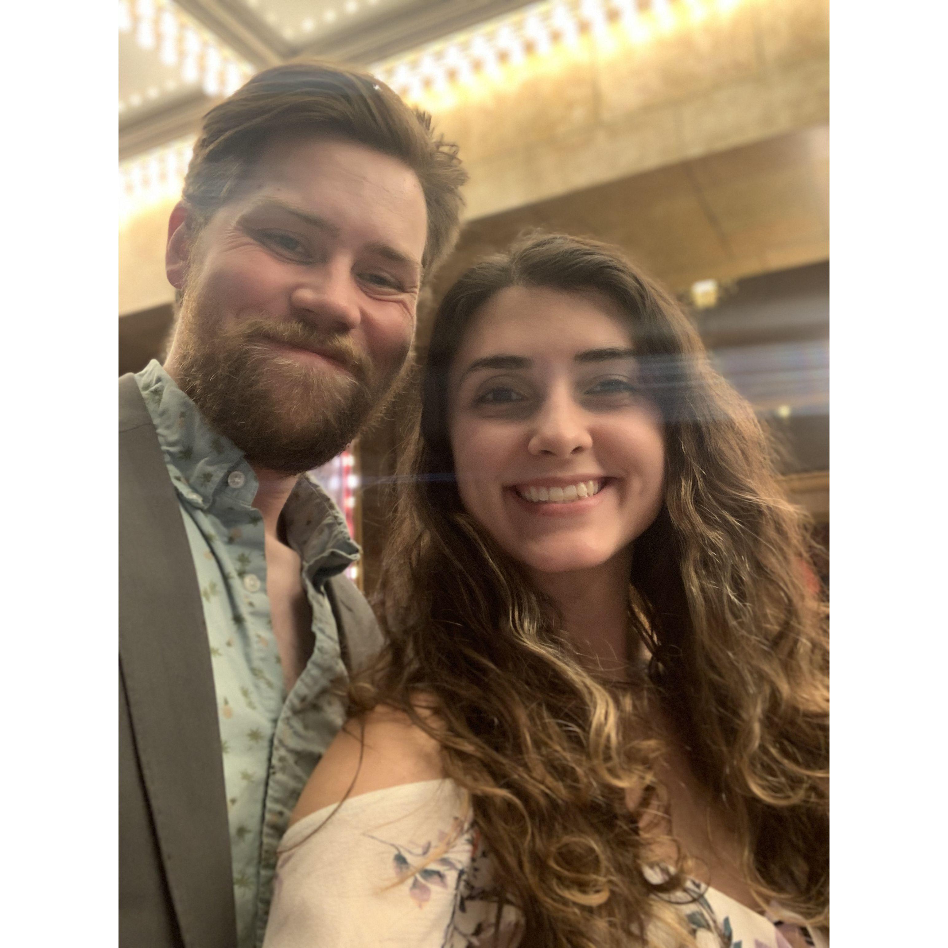 Seeing Anastasia at the Tennessee Theatre, one of many shows on Broadway together, July 2022
