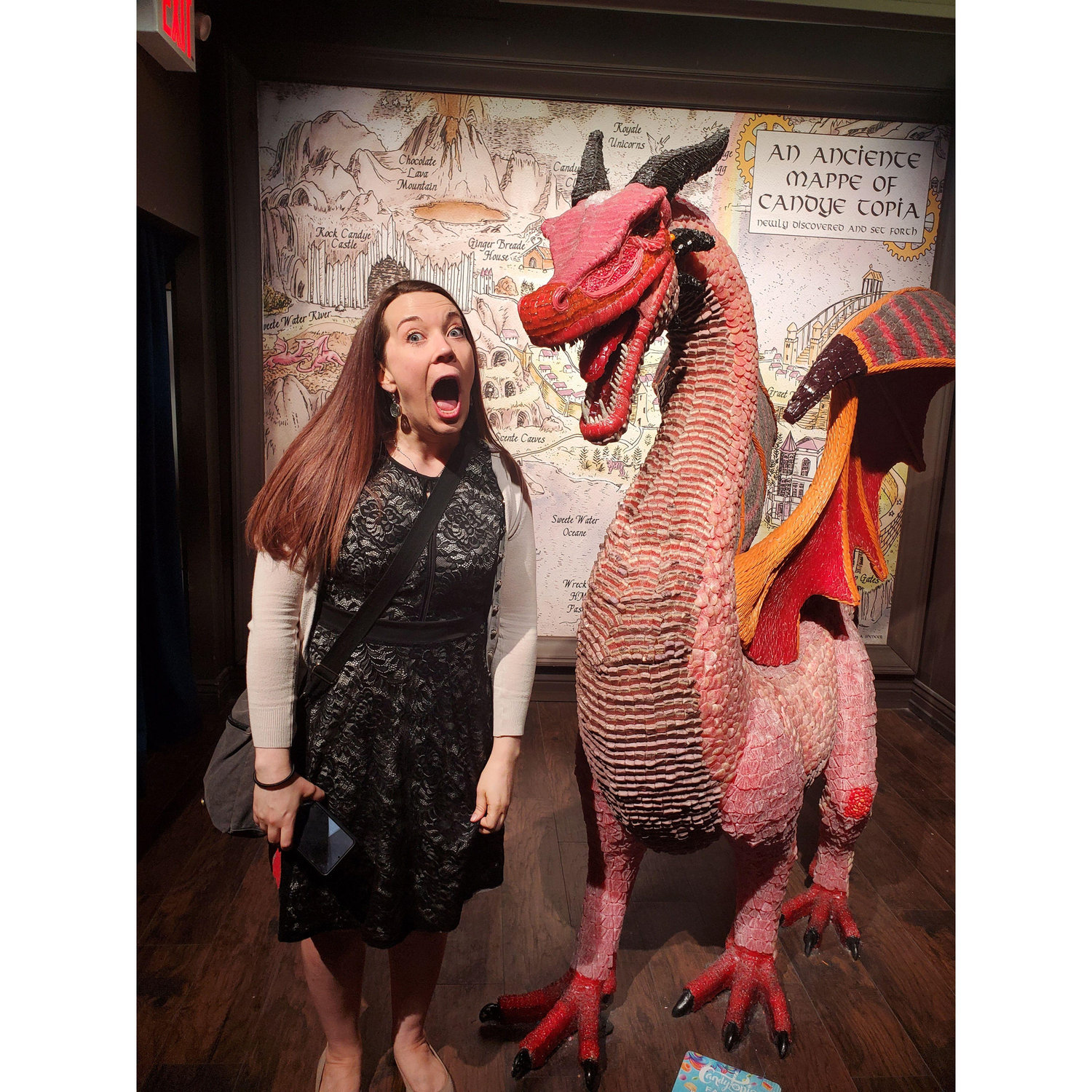 Candytopia! Dragon made out of candy!
