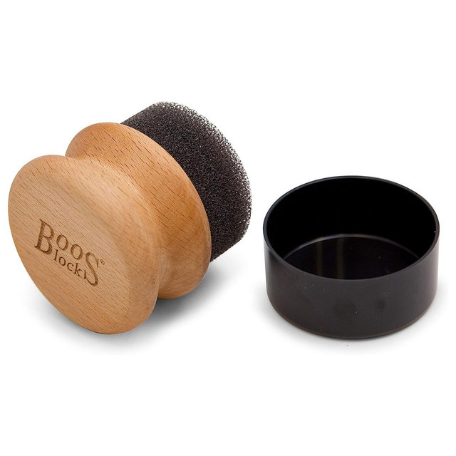 John Boos Butcher Block Oil and Cream Applicator for Wood Cutting Boards, Block and Countertops, Chopping and Charcuteries Essential