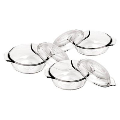 Anchor Hocking 20oz Set of 3 Casserole Dish with Lid - Clear