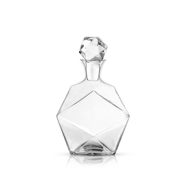 Viski Raye Faceted Crystal Liquor Decanter