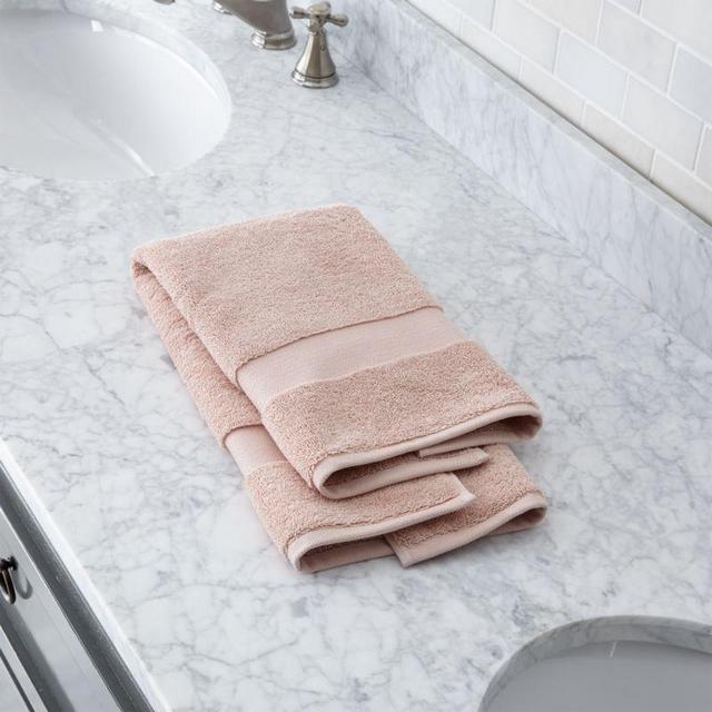 Organic 800-Gram Blush Turkish Hand Towel