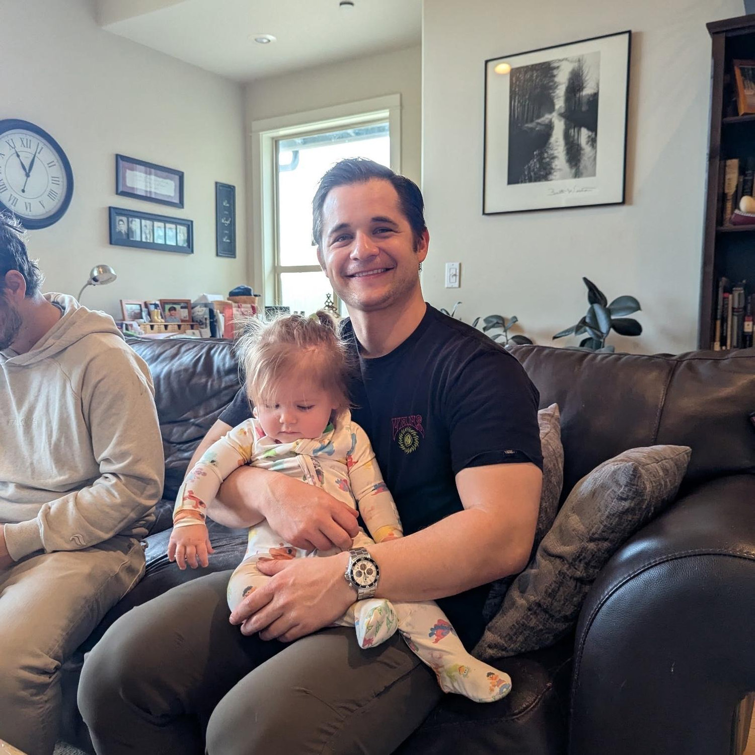 Tim with his niece, Olive