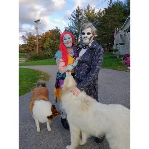 Our first Halloween as Jack and Sally.