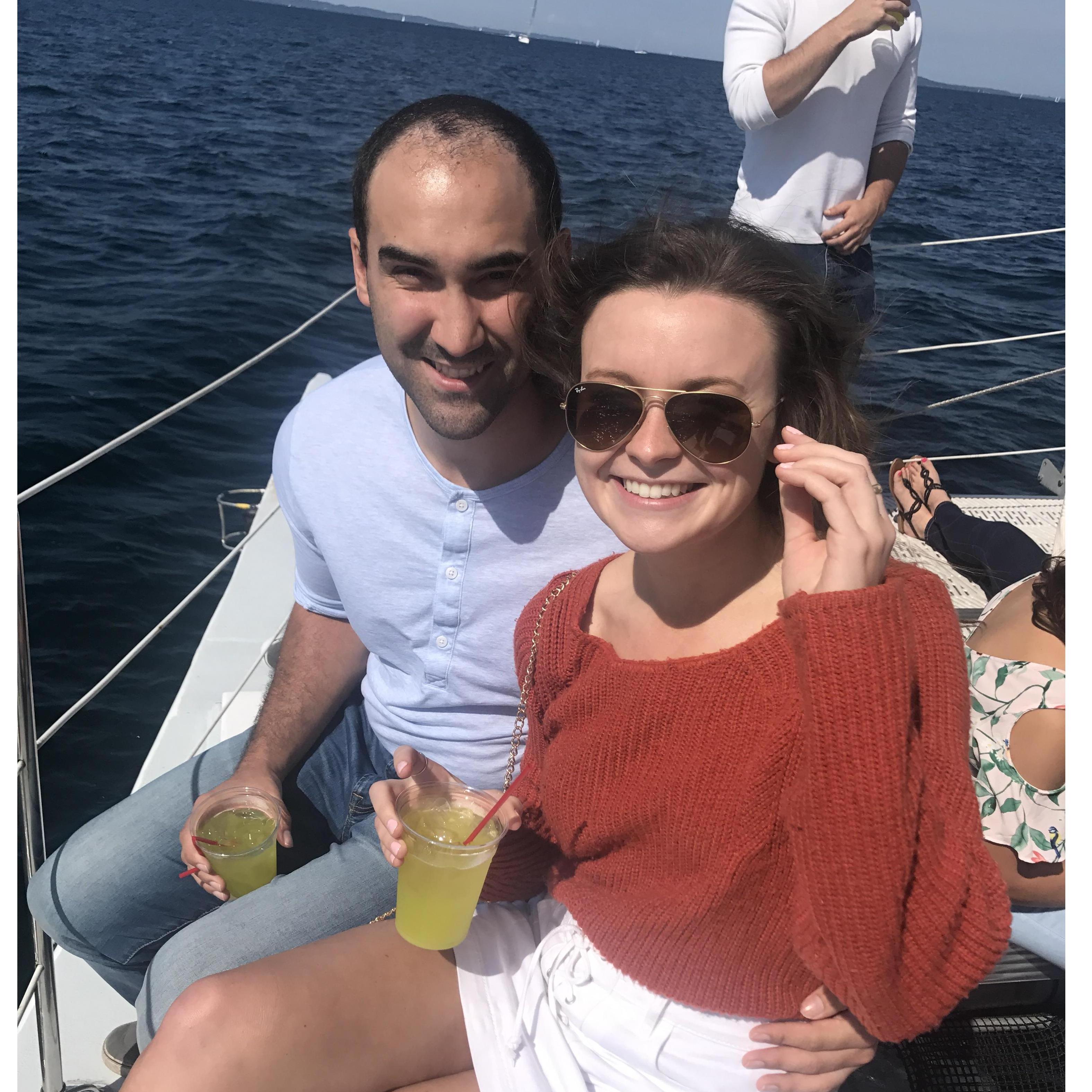 Boat ride on the NautiCat in Traverse City forLabor Day Weekend