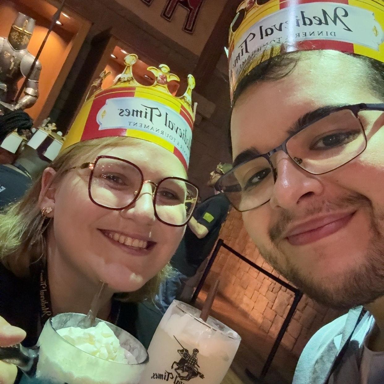Celebrating 4 years together at "Medieval Times"