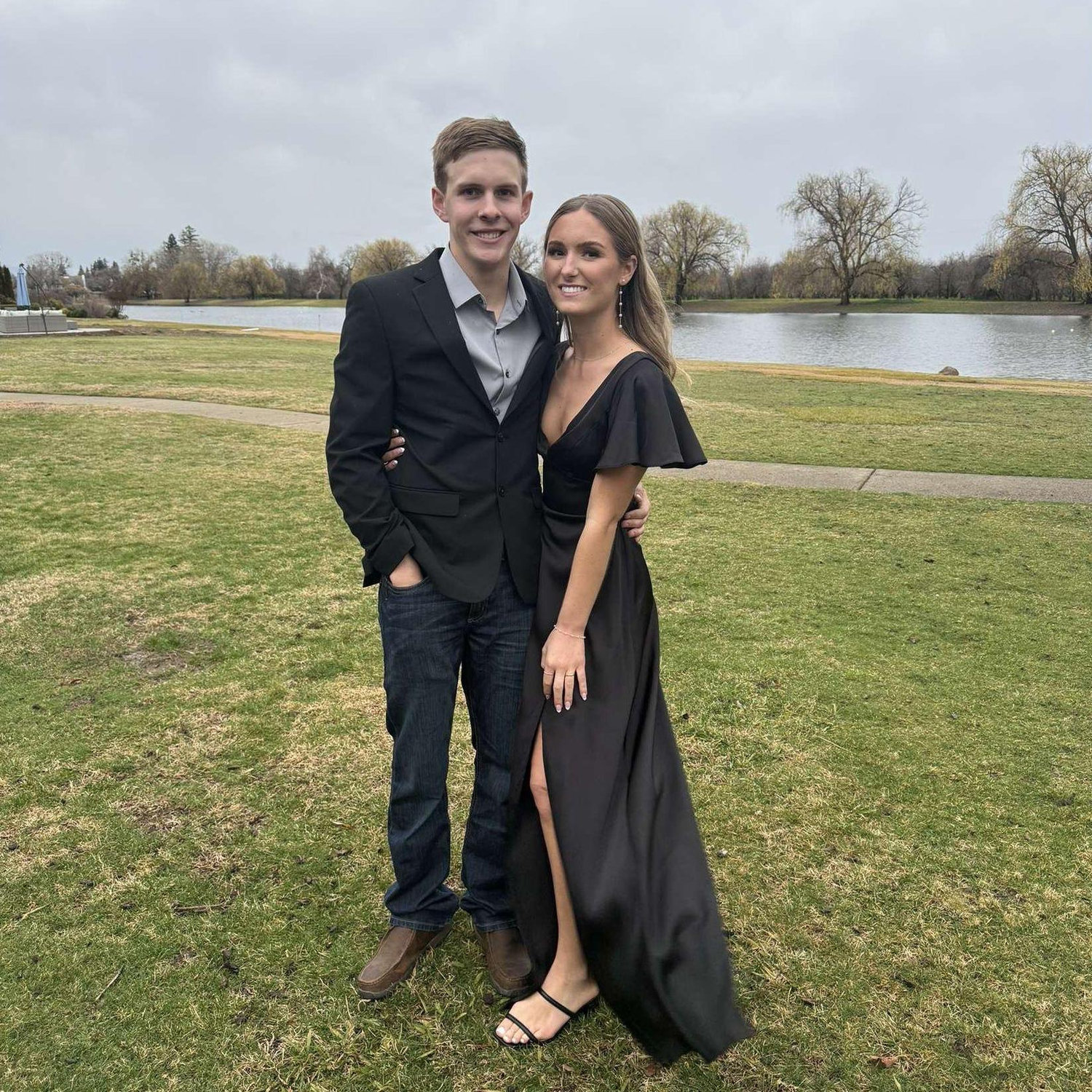 A picture of us at the Abney wedding. January 2024