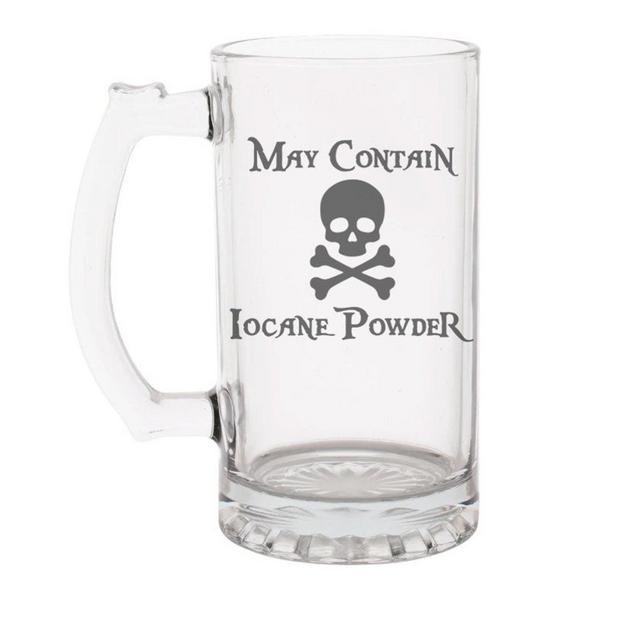 May Contain Iocane Powder Etched Glass Mug
