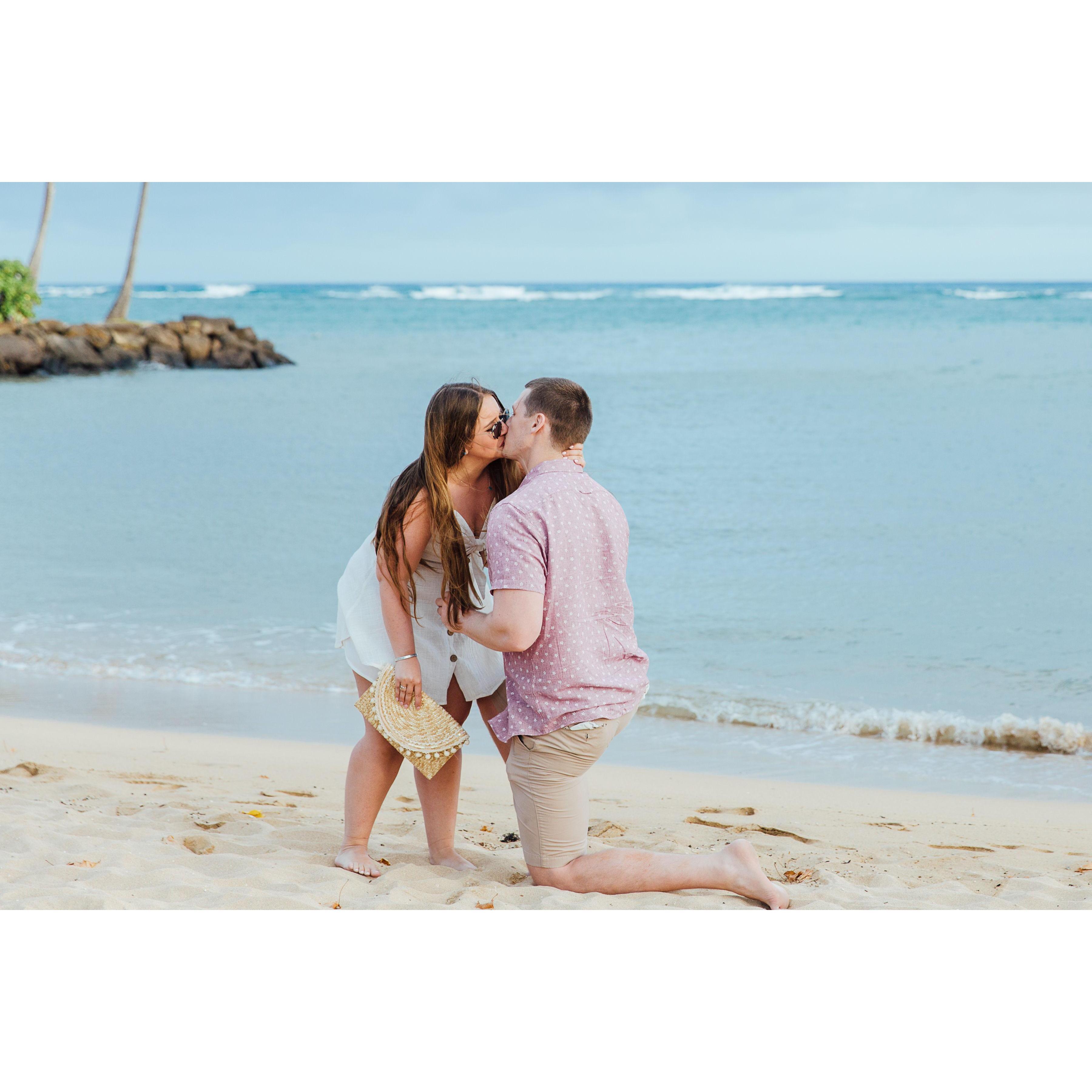 The moment Julia said yes!!