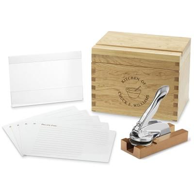 Personalized Recipe Gift Set with Embosser (Personalization: MR. & MRS. BRENNAN)