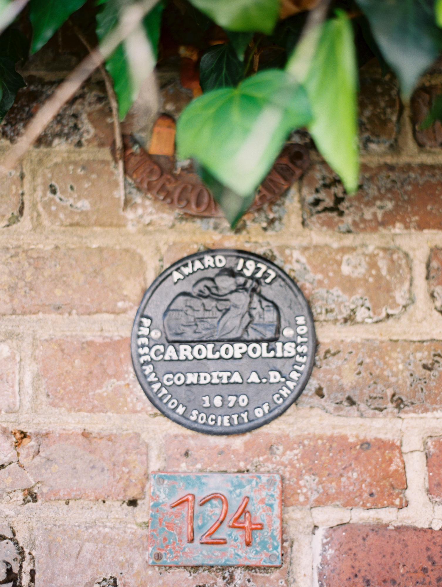 The Carolopolis award on historic homes downtown is a nod to the Roman and Greek architecture of Charleston - and happens to sound a lot like a combination of Carullo & Vlahoplus!