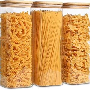 Glass Storage Containers 2.2 Qt Set of 3
