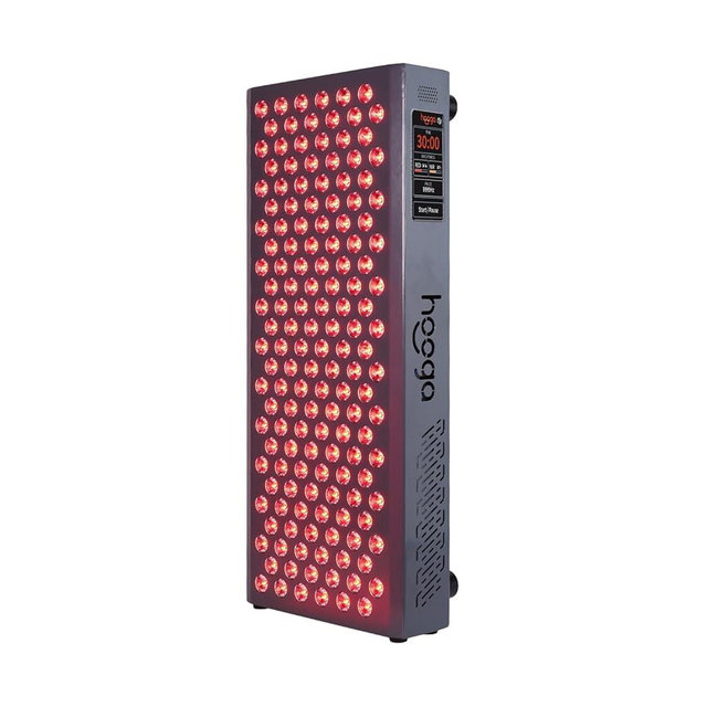 Hooga Red Light Therapy, Red Near Infrared LED Panel, 150 Quad Chip Flicker Free LEDs, Ultra Series, High Powered LED, Hanging Kit Included. ULTRA750.