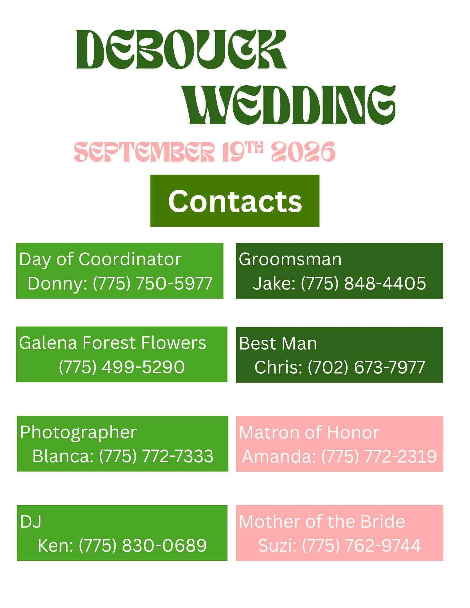 The Wedding Website of Brendan DeBouck and Tessa Otuafi