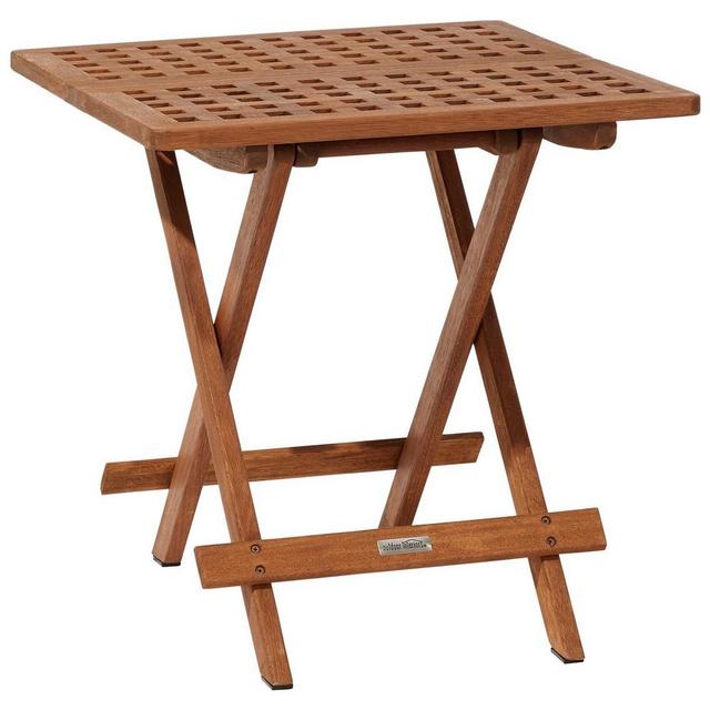 Eucalyptus Folding Side Table | Outdoor Tables at L.L.Bean