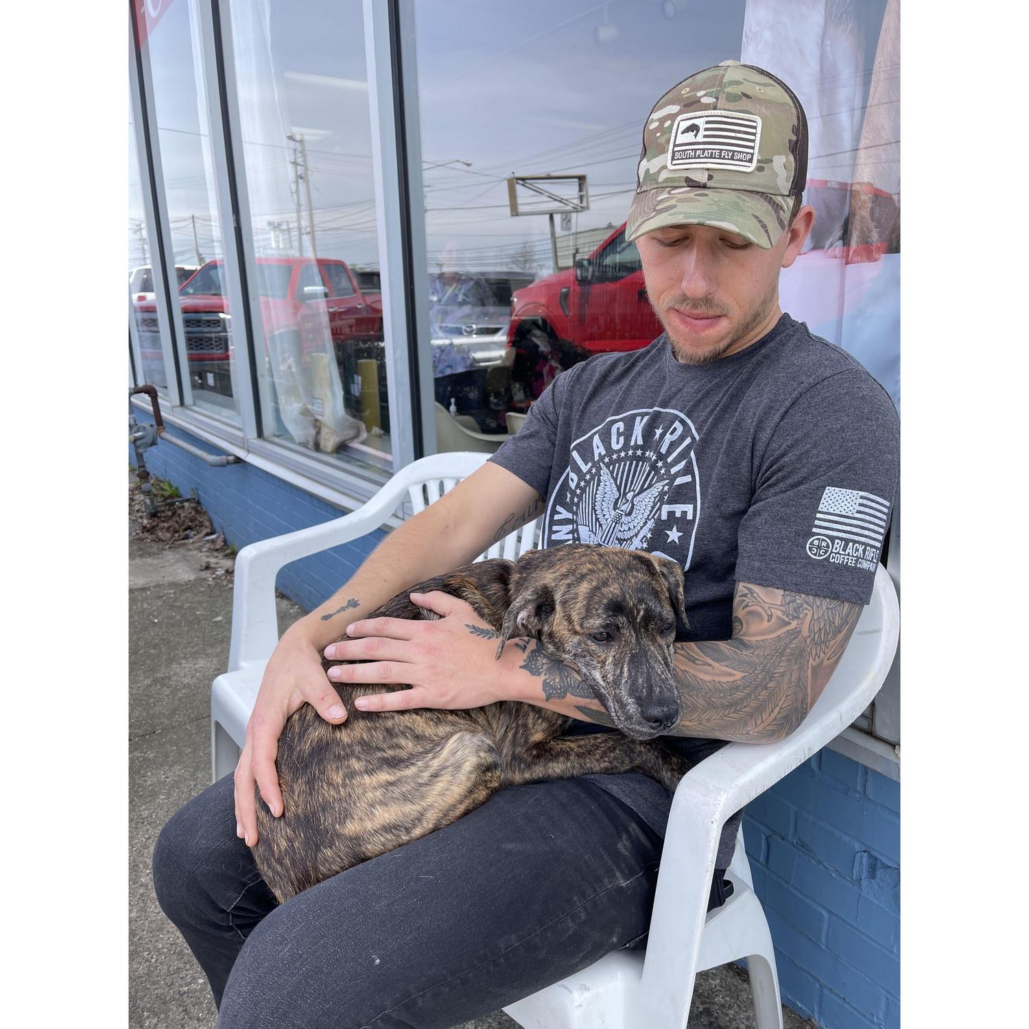 The moment we knew we were taking Timber home to show him love