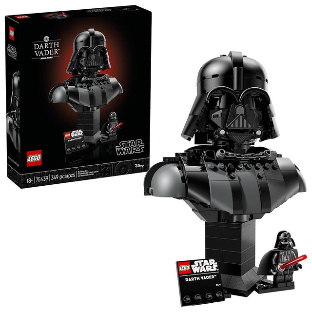 LEGO Star Wars Darth Vader Bust - Collectible Building Set for Adults, Ages 18+ - Star Wars Gift for Men & Women - with Darth Vader Minifigure - Bedroom or Shelf Decor - 75439