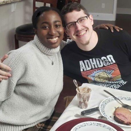 Celebrating our first Christmas together with Chris’s family.