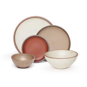 5-Piece Potter's Dinner Set in Classic Warm