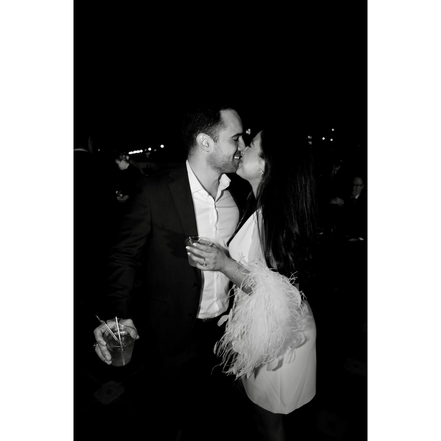 Our engagement party: An unforgettable night in Miami. Music, laughter, and everyone we love in one room.