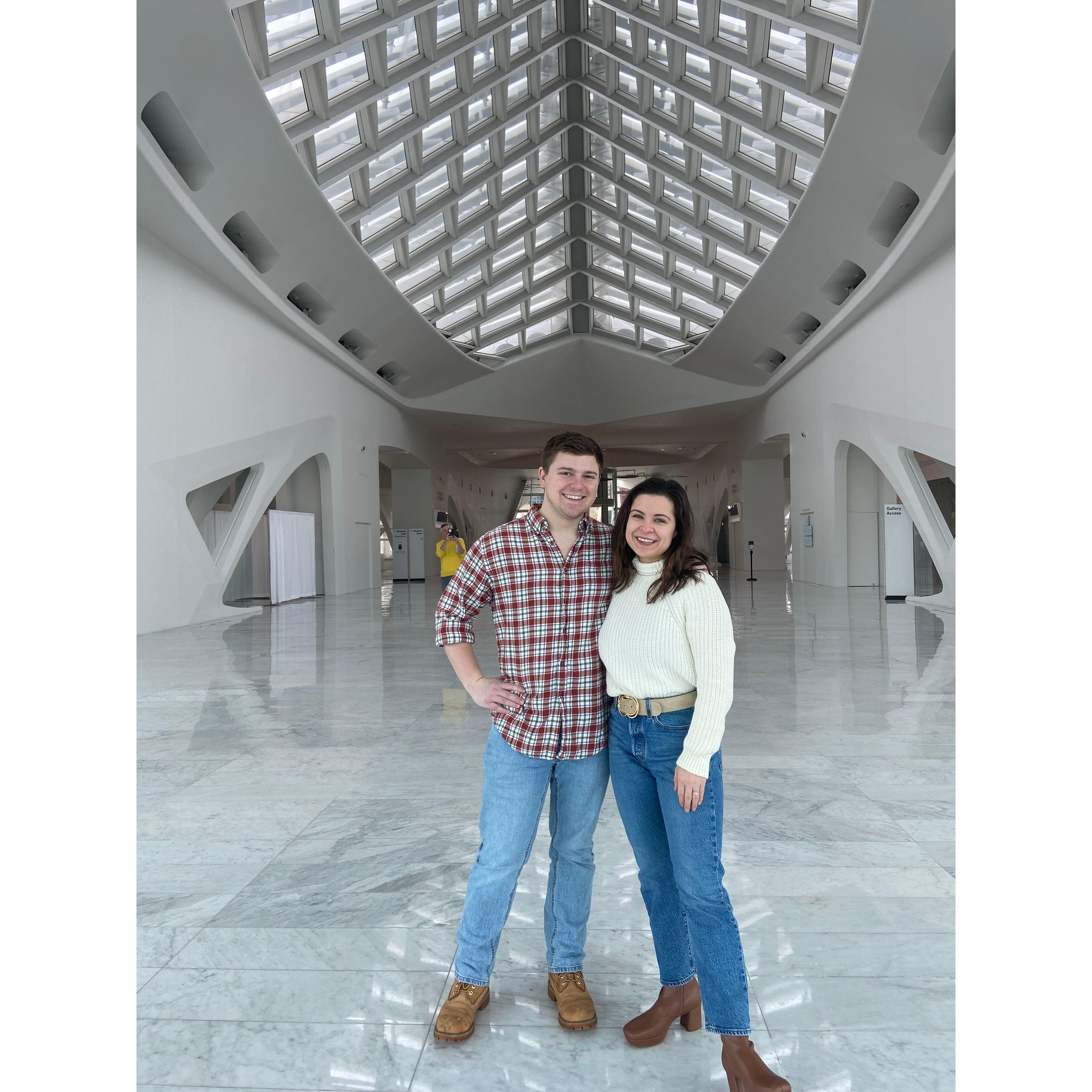 Our favorite museum in Milwaukee: the Milwaukee Art Museum :) Architecture by Calatrava!